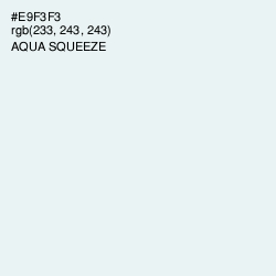 #E9F3F3 - Aqua Squeeze Color Image